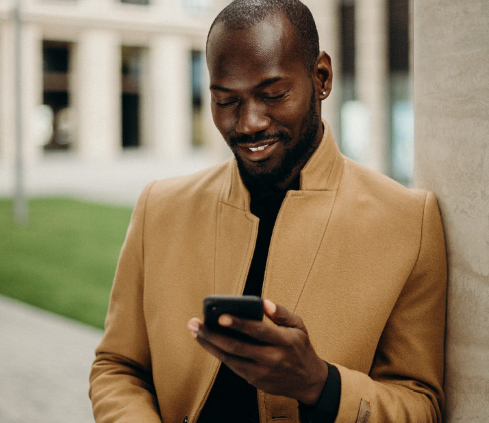 Man on cell phone